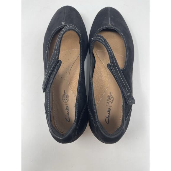 Clarks Tamzen Walk Women's Leather Cushioned Mary Jane Loafers 10M Black - Picture 5 of 10
